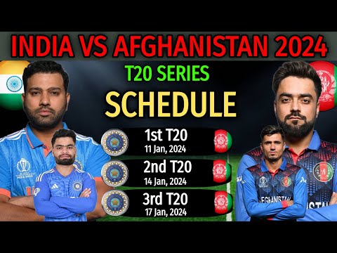 India vs Afghanistan T20 Series 2024 | All Matches Full Schedule | Date, Time, Venue Announced