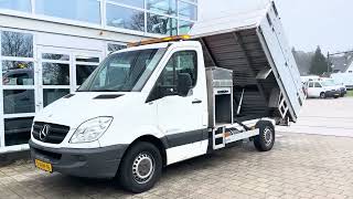 Cami&atilde;o basculante < 3.5t Mercedes-Benz Sprinter 316NGT Autom. AIRCO, CNG / Aardgas + Benzine volledig | Imagem 4 - Autoline