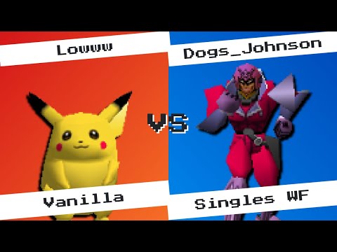 Victory Road - Dogs_Johnson (Falcon) vs. Lowww (Pikachu) - SSB64 Vanilla Singles Winners Finals