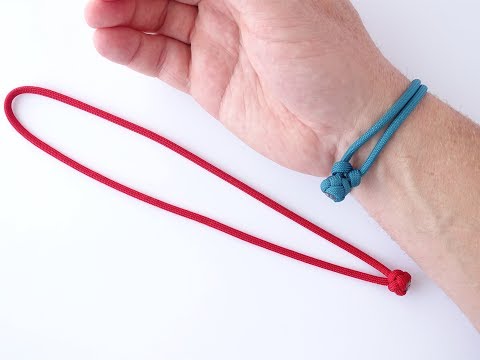 How to Attach/Put on the Simplest Closed Loop/Diamond Knot Paracord Friendship Bracelet-DIY Tutorial