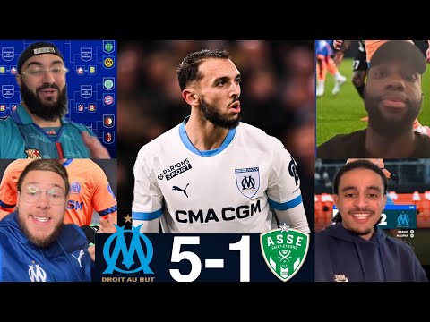 LES RÉACTIONS APRÈS LA VICTOIRE DU OM CONTRE SAINT ÉTIENNE (5-1) #GOUIRI 1/2