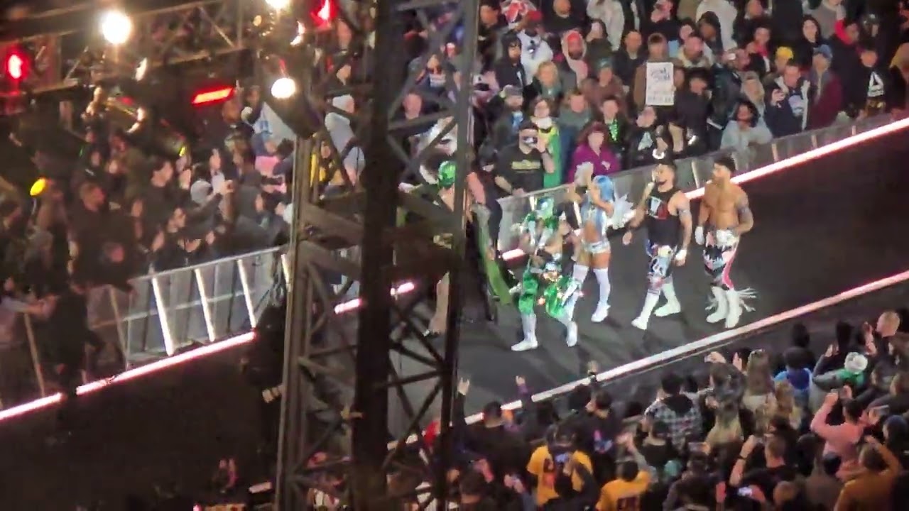 WrestleMania XL- Rey Mysterio and Andrade Entrance #WWE #WrestleManiaXL #WrestleMania