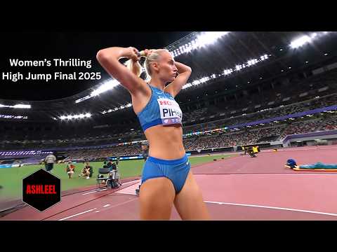 Women's Thrilling High Jump Final 2025 #womenshighjump #yaroslavamahuchikh #nicolaolyslagers