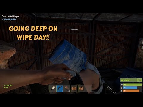 RAIDING & GOING DEEP ON WIPE DAY! - Rust Solo/Duo Series (Part 1)