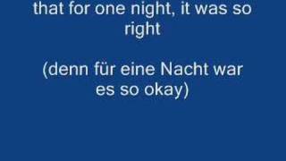 The Corrs - One Night (lyrics)