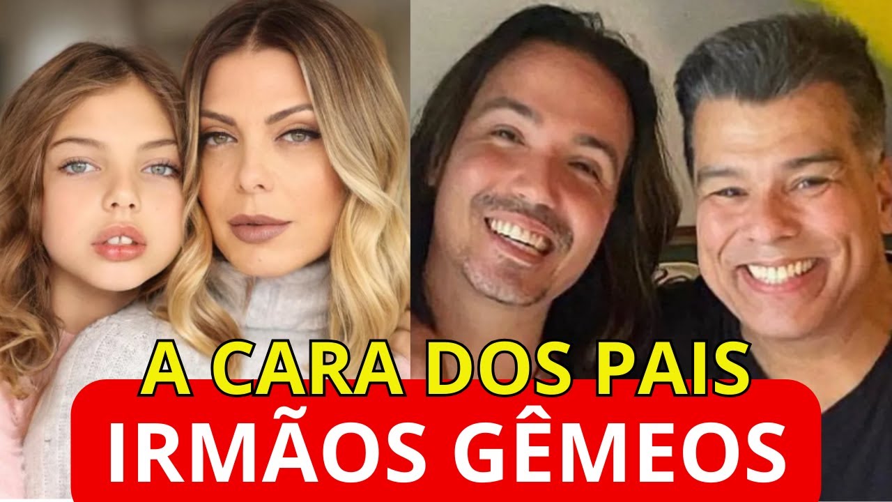 FAMOSOS BRASILEIROS E SEUS FILHOS QUE SE PARECEM IRMÃOS GÊMEOS COM A MESMA IDADE