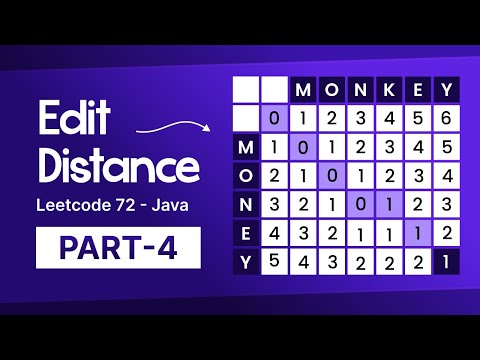 Edit Distance Leetcode 72 Part 4 Java