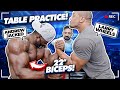 TABLE PRACTICE! ARM WRESTLING WITH LARRY WHEELS AND ANDREW JACKED!