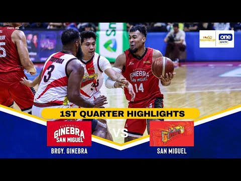 BRGY. GINEBRA vs. SAN MIGUEL | SEMIS GAME 1 | 1ST QUARTER HIGHLIGHTS | PBA SEASON 50 PHILIPPINE CUP