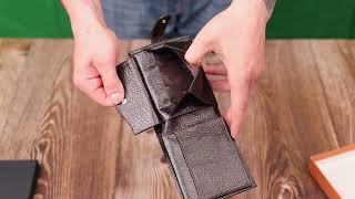 Зручний чоловічий гаманець горизонтального формату з натуральної шкіри Tony Bellucci 22016 коричневий