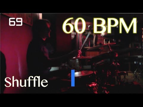 60 BPM Shuffle Beat - Drum Track