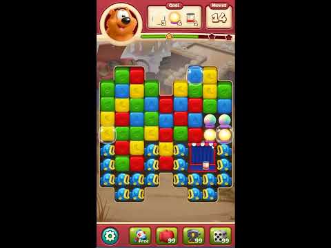 Toon Blast Level 7596 - NO BOOSTERS 🐻🐺🐱 | SKILLGAMING ✔️