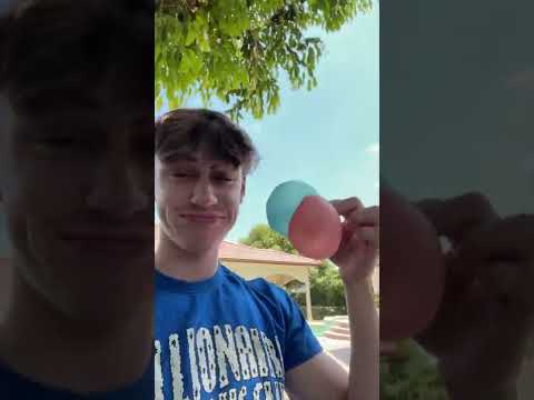 Filling up Wubble Bubble with Water #shorts