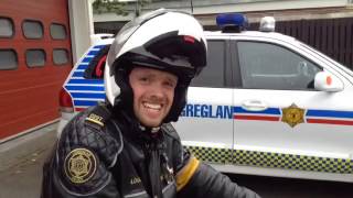 Icelandic police officer gives some motorcycle advice