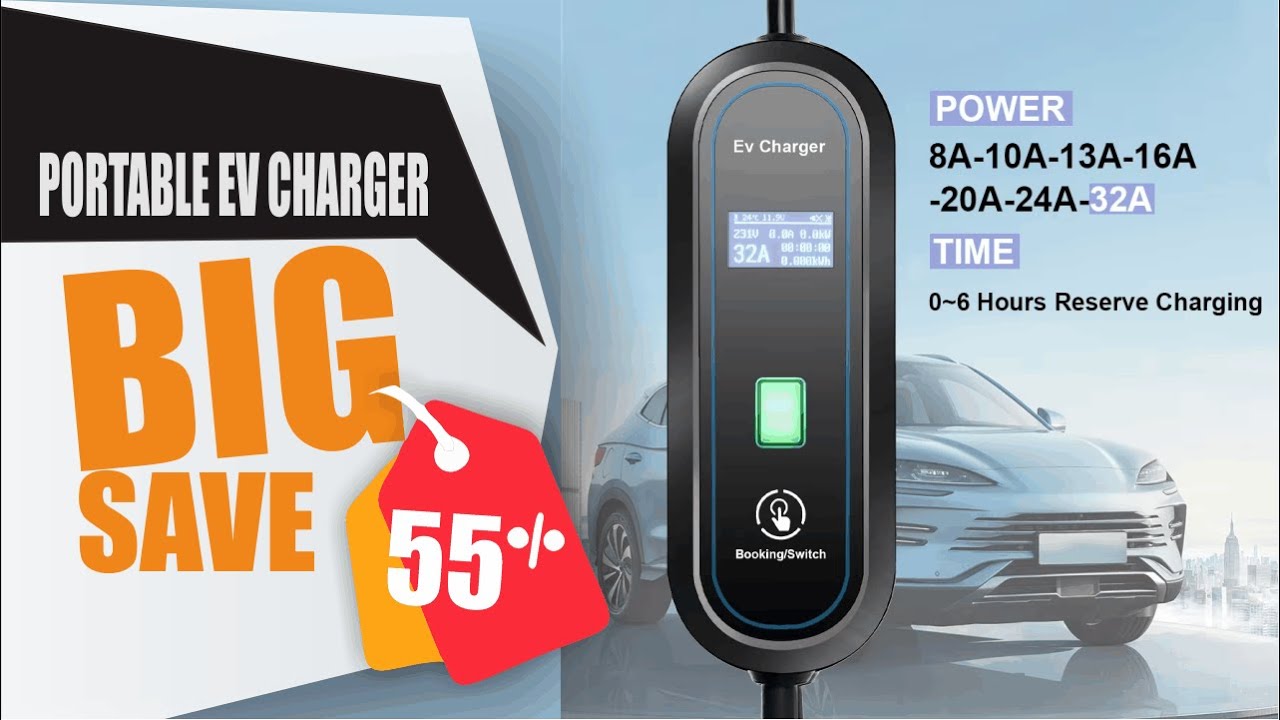 Smart Wi-Fi EV Cable Plug – Compact & Fast Charger for All Electric Car Models