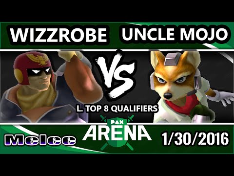 PAX - CoG | Wizzrobe (Captain Falcon) Vs. SU | Uncle Mojo (Fox) SSBM Top 8 Qualifier - Smash Melee