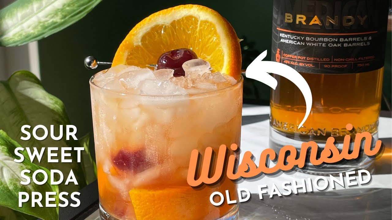 🧀 WISCONSIN OLD FASHIONED #shorts cóctel con brandy 🍇