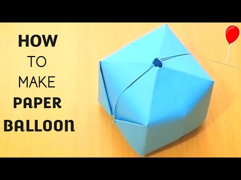 How To Make A Paper Balloon |  Blowing | Easy-Origami