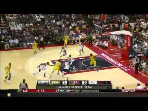 USA Mens Basketball routs Brazil in exhibition July 16 2012 The Last Minute avi