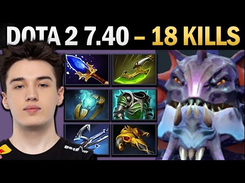 Slardar Pro Offlane with Cuirass and 19 Kills - Dota 7.41