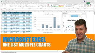 Download the video "Microsoft Excel - Single Excel List with Multiple Excel PivotCharts"
