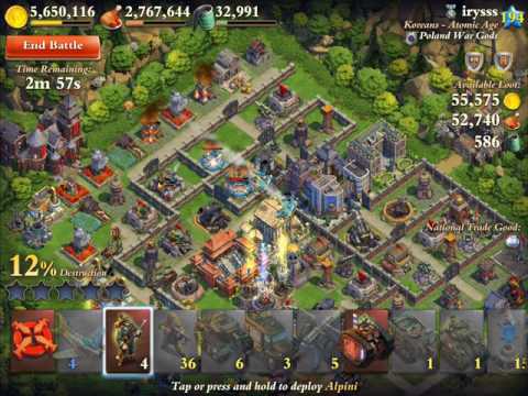Domination WW vs Poland War Gods Double TC Koreans - Atomic Age lv 194