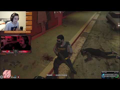 xQc Reaction to Cop NVL and Powergaming Him - GTA 5 RP NoPixel 3.0