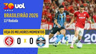 INTERNACIONAL 0 X 0 GRÊMIO | MELHORES MOMENTOS | CAMPEONATO BRASILEIRO