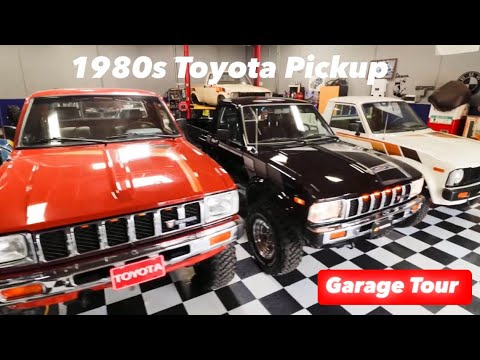 1980s Toyota Pickup 4WD Garage Tour (Restored vs Unrestored)
