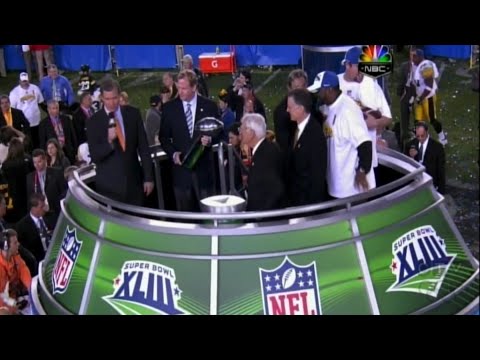 SUPERBOWL XLIII Post game and Trophy presentation