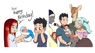 HAPPY BIRTHDAY YOSHINO AND ENJI TODOROKI - Teka's friends meet Enji❤ | My Hero Academia Comic Dub