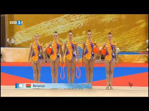 Group Belarus 3 Balls 2 Ropes Final World RG Championships Sofia 2018