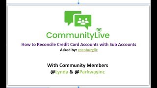 How to manage Credit Cards with Sub Accounts