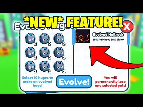 This Feature Allows You To EVOLVE HUGE PETS In Pet Simulator X | FREE HUGE PETS! (Roblox)
