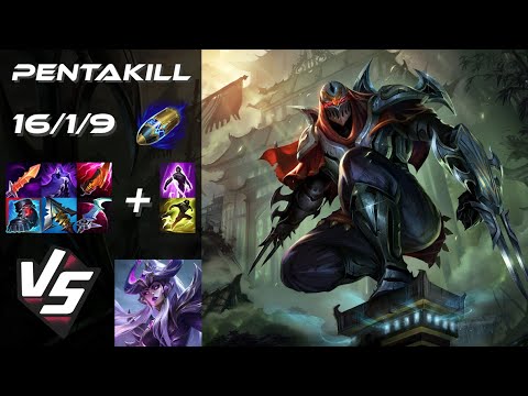 MID Zed vs Syndra [PENTAKILL] - NA Challenger Patch 25.24