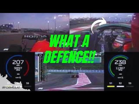Sergio Perez and Hamilton defence in full, with onboard and telemetry | Abu Dhabi GP 2021