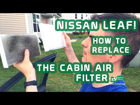 How to replace cabin air filter in Nissan LEAF