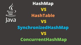 Java interview questions | HashMap vs HashTable vs SynchHashMap vs ConcurrentHashMap