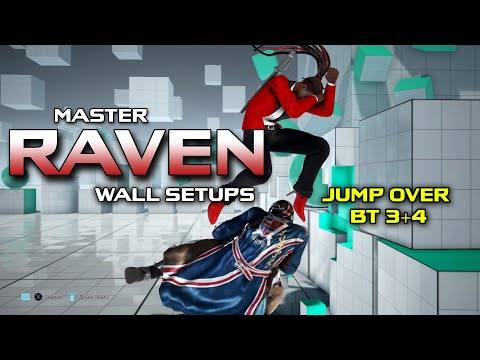 Master Raven Wall Setups - Jump Over BT 3+4 #masterraven #tekkensetups #tekken
