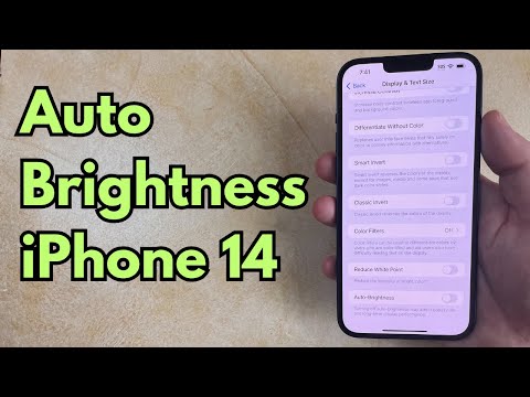 How to Enable/Disable Auto Brightness on iPhone 14
