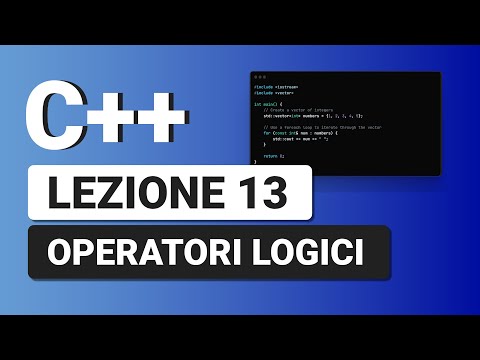 Logical Operators - C++ Tutorial Italian 13
