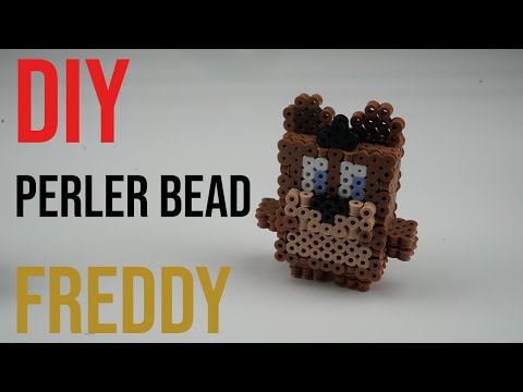 How To Make perler bead Freddy | FNAF
