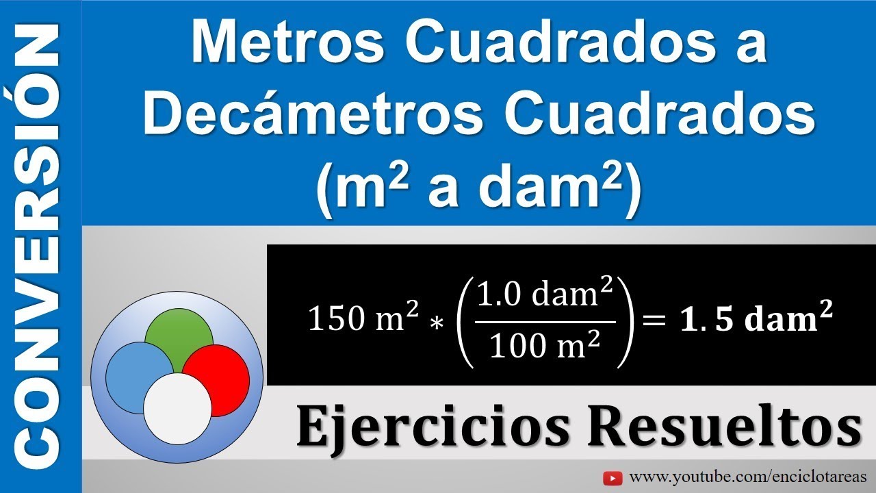 Metros Cuadrados a Decámetros Cuadrados (m2 a dam2) Muy sencillo