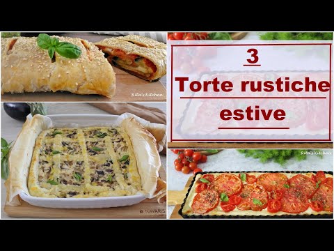 3 TORTE RUSTICHE ESTIVE