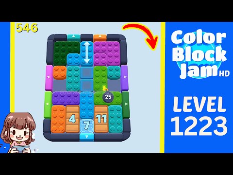 Color Block Jam Level 546 (1223) Solution Walkthrough