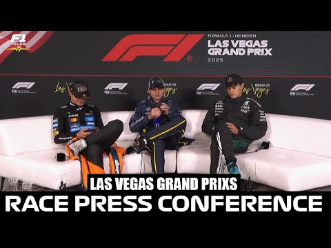 F1 Post Race Press Conference |  Las Vegas Grand Prix 2025 | Verstappen, Norris, Russell