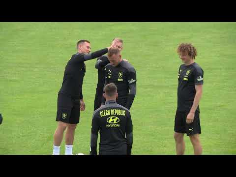 Czech Republic Players Train Ahead Of Denmark Clash - Czech Republic v Denmark - Quarter-Final