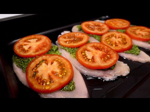 Petto di pollo al Pesto e pomodoro al forno # 83