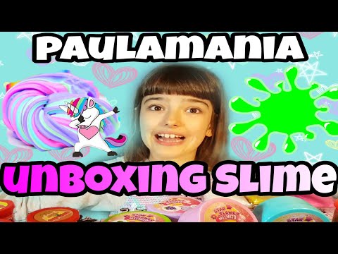 UNBOXING SLIMES - Probamos 3 Marcas diferentes de Slime, CUAL ME GUSTARÁ MÁs? - PaulaMania