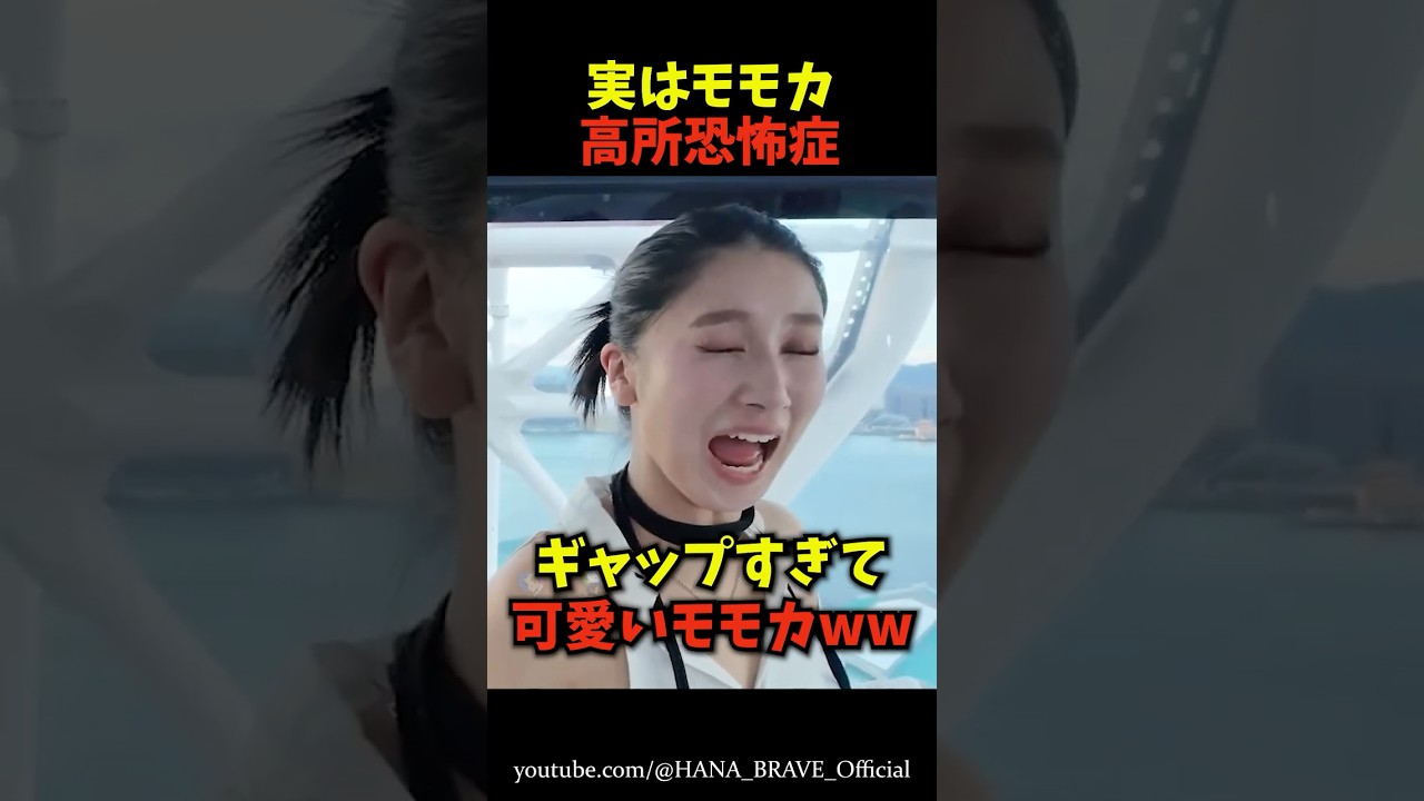 高所恐怖症なのに観覧車に乗っちゃうモモカｗｗ㊙️ #shorts #hana